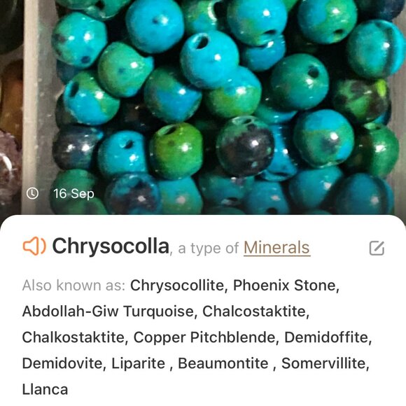 Teal Chrysocolla Short Necklace, Beaded Genuine Gemstone Adjustable Necklace - Picture 9 of 10